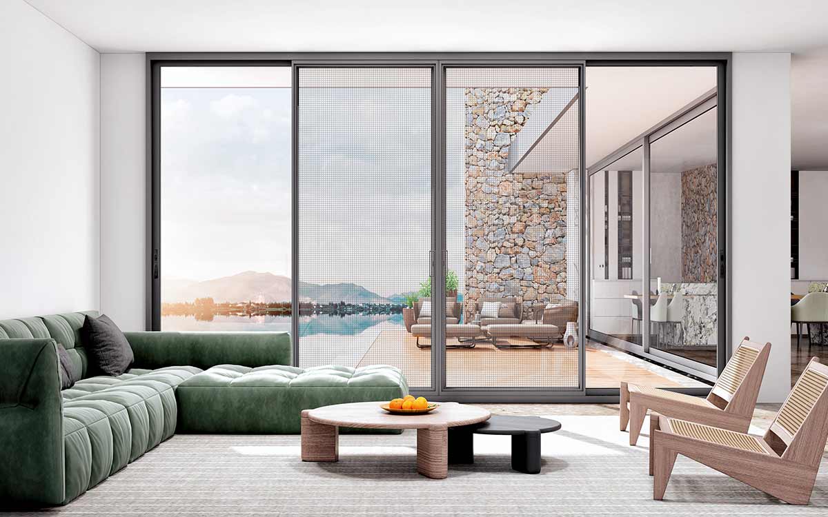 Slim Patio Doors with Screens Slim Patio Doors with Screens