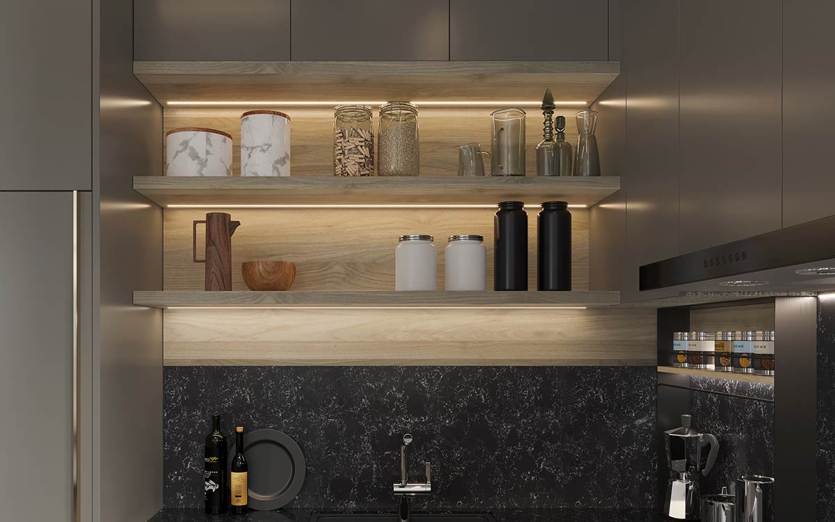 Dovetail Gray Cabinets Peninsula Kitchen Dovetail Gray Cabinets Peninsula Kitchen