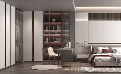 Fitted L Shaped Wardrobe with Desk