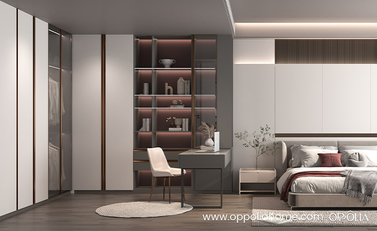 Fitted L Shaped Wardrobe with Desk