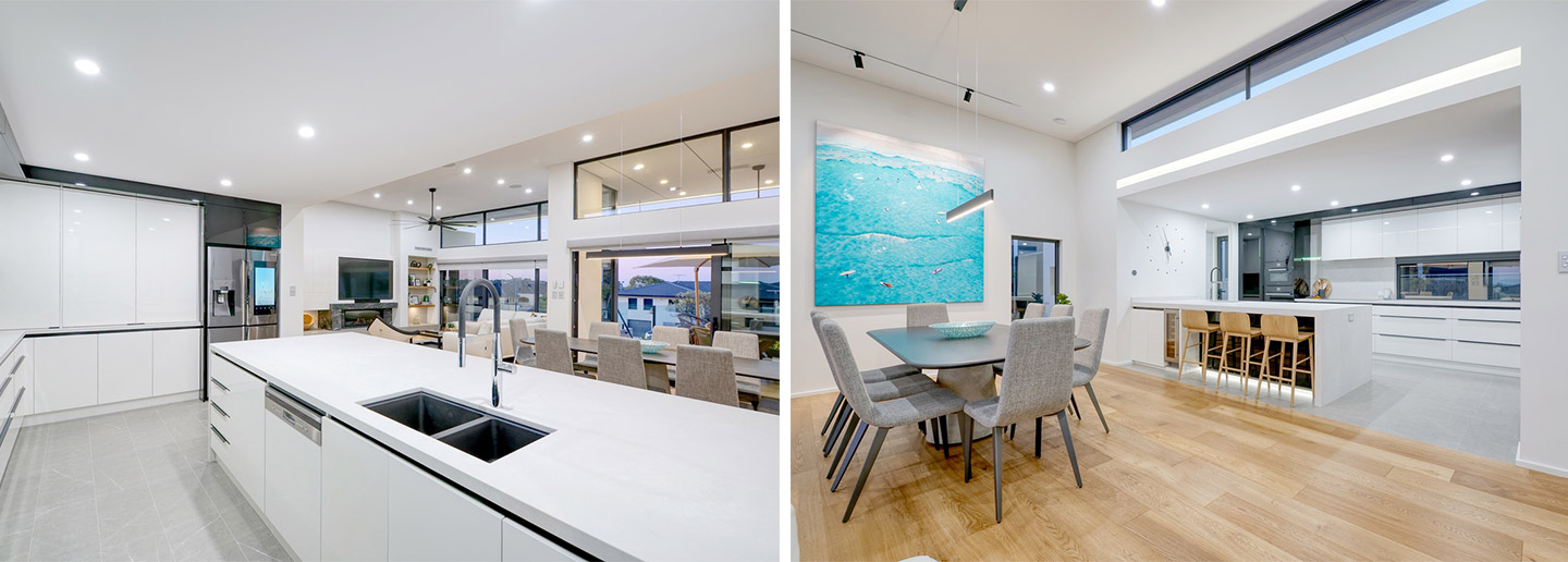 large high gloss white kitchen cabinets