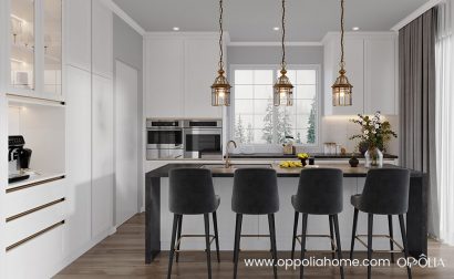 Contemporary Handleless Shaker Kitchen