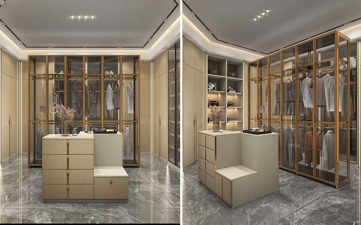 Luxury Walk in Closet with Island Luxury Walk in Closet with Island