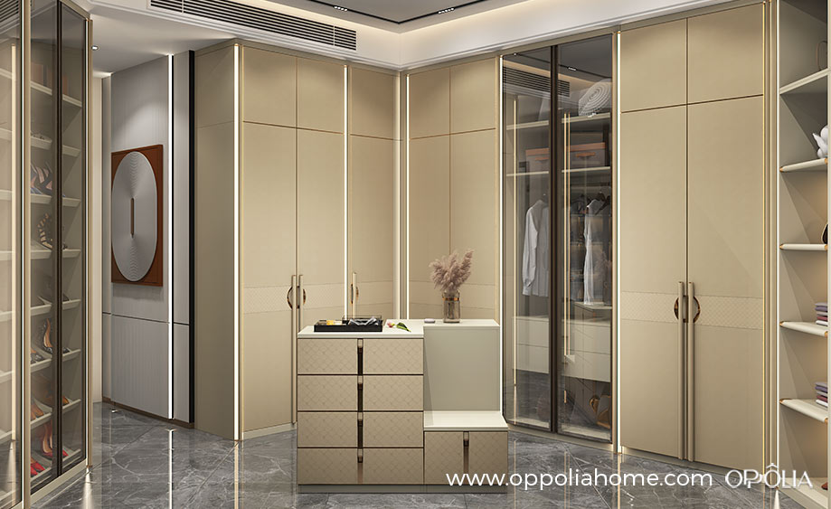 Luxury Walk in Closet with Island