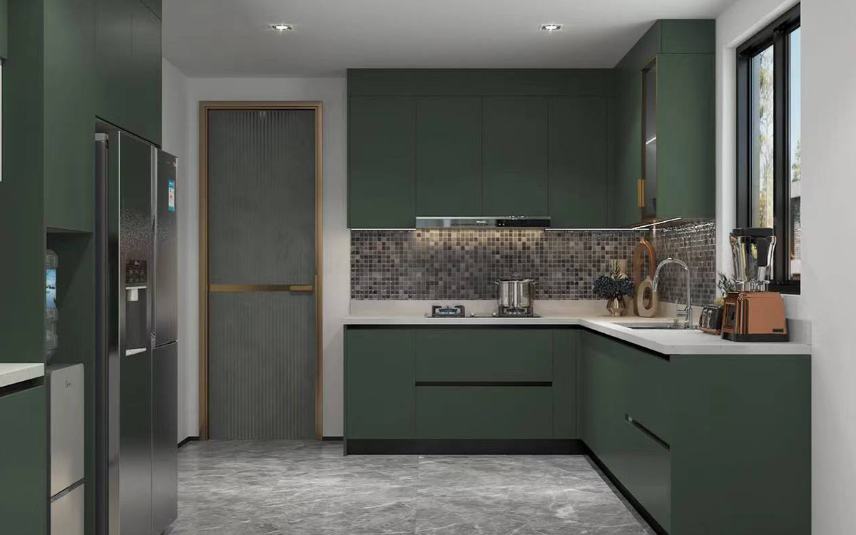 Painted Green J Pull Wet Kitchen Painted Green J Pull Wet Kitchen