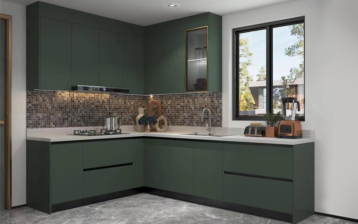 Painted Green J Pull Wet Kitchen Painted Green J Pull Wet Kitchen
