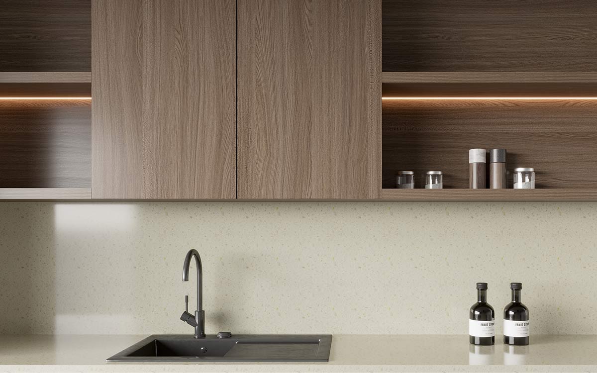 White and Timber Kitchen Warm Minimalist Design White and Timber Kitchen Warm Minimalist Design