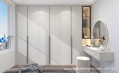 White Wardrobe with Dressing Table