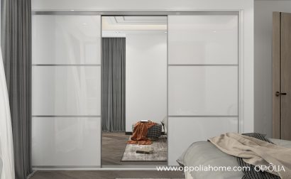 White Wardrobe With Mirror