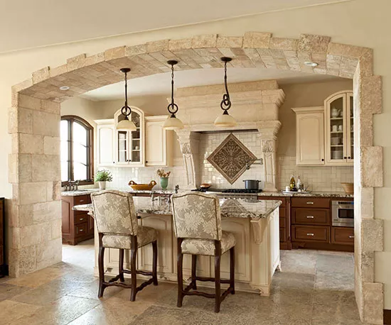 Tuscan-inspired kitchen design