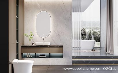 Modern Bathroom Vanity with Toilet Cabinets