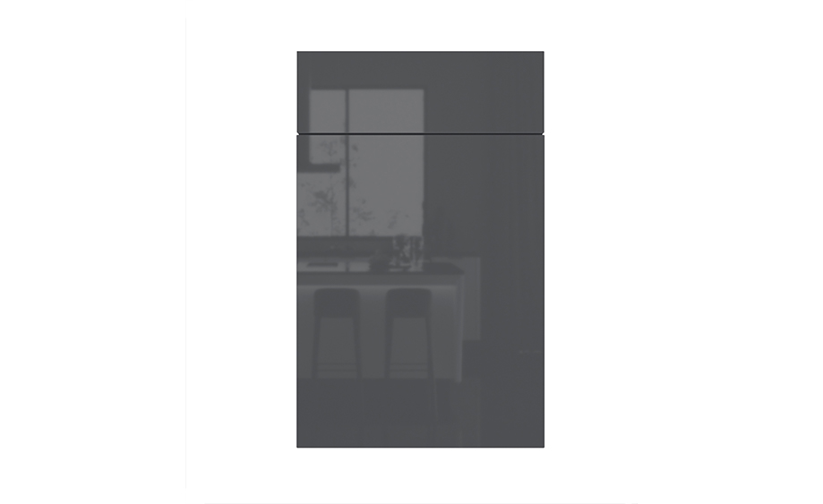 modern high gloss grey ready to assemble kitchen cabinets