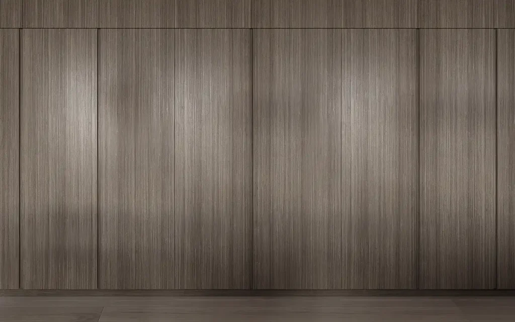 Metallic Copper and Grey Stained Kitchen Cabinets