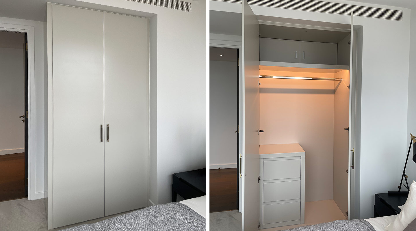 Bespoke Fitted Wardrobe Project in London UK