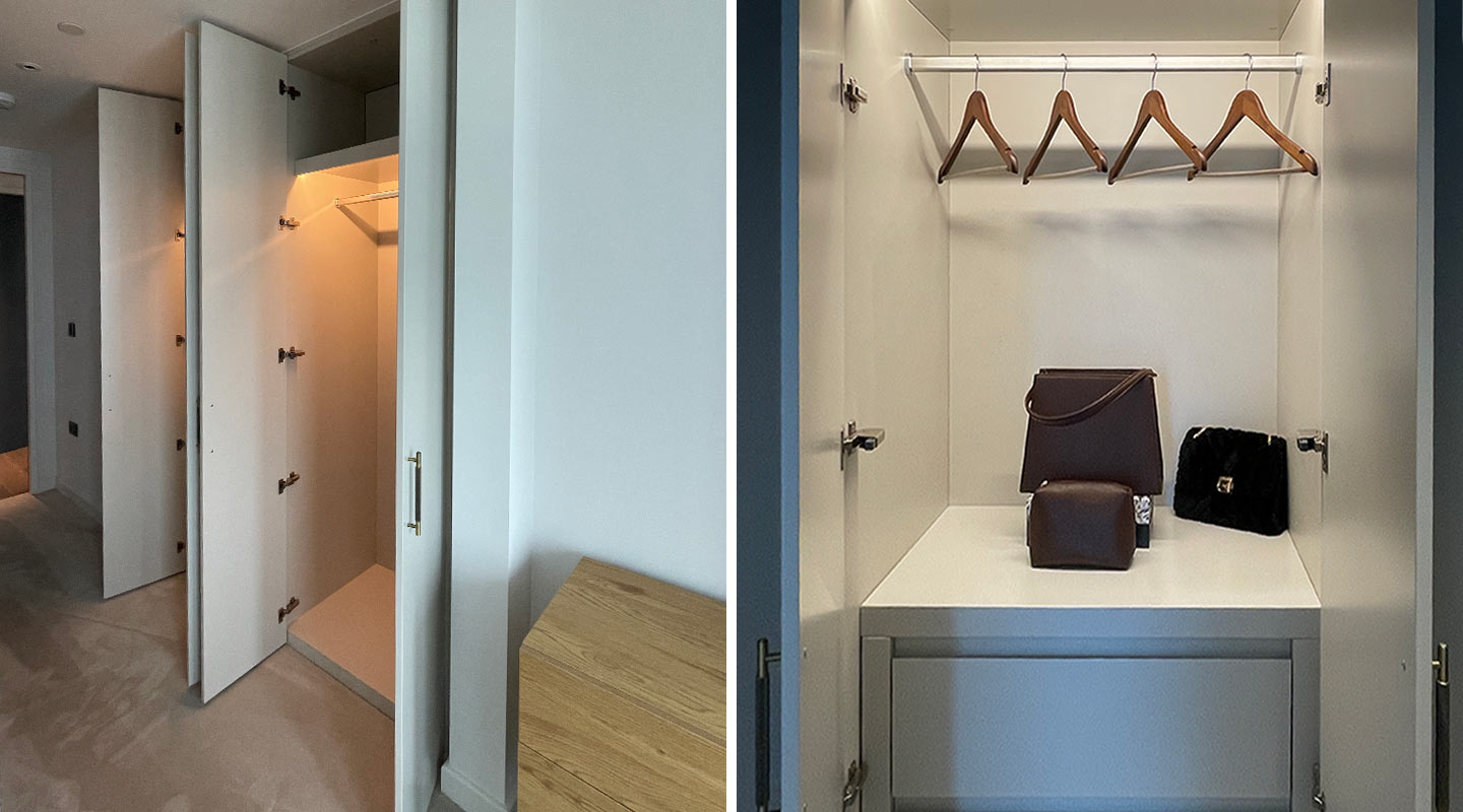 Bespoke Fitted Wardrobe Project in London UK