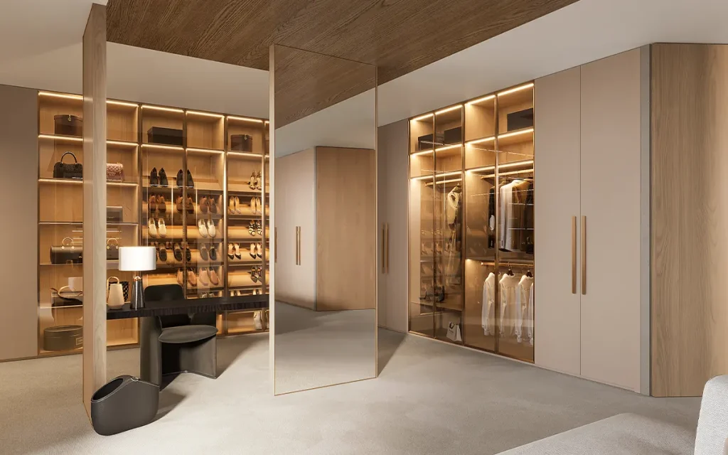 modern luxury designer wardrobe