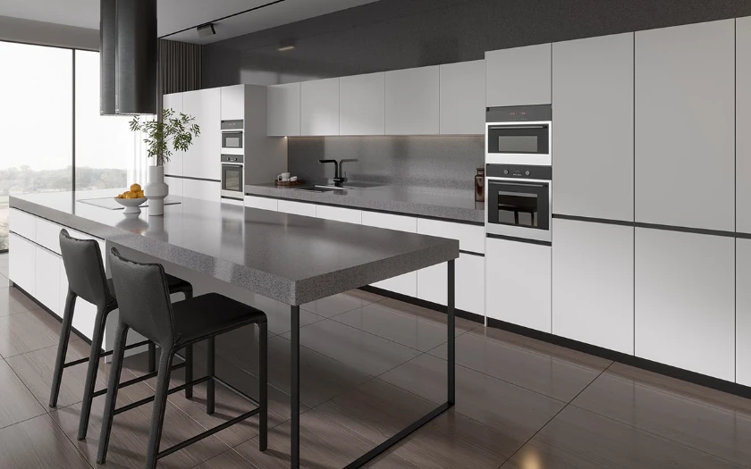 modern minimalist white kitchen design