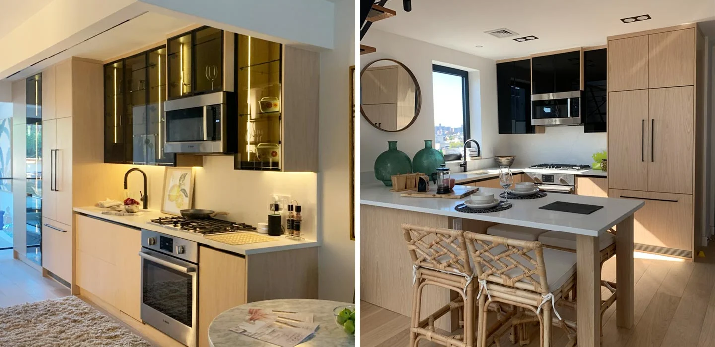 Light Wood Cabinets for Luxury Condominium Project in New York