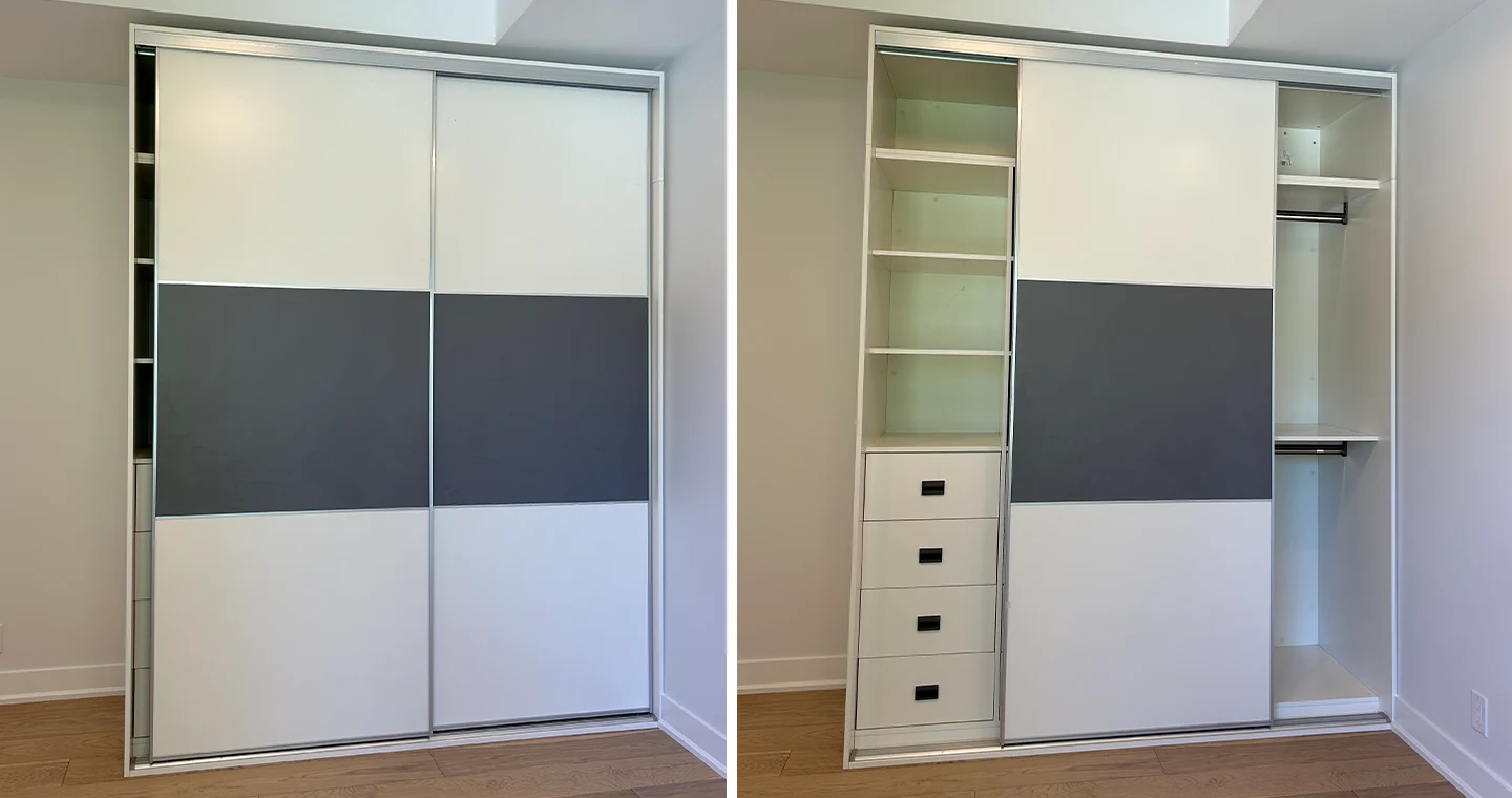 white-and-grey-sliding-wardrobe-project-in-canada