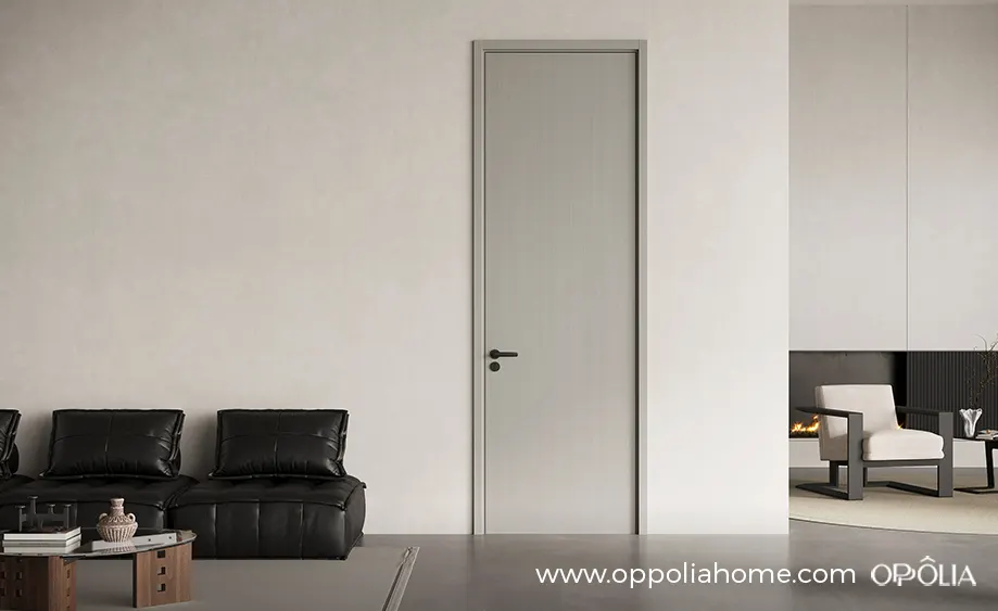 Gray Flat Interior WPC Door