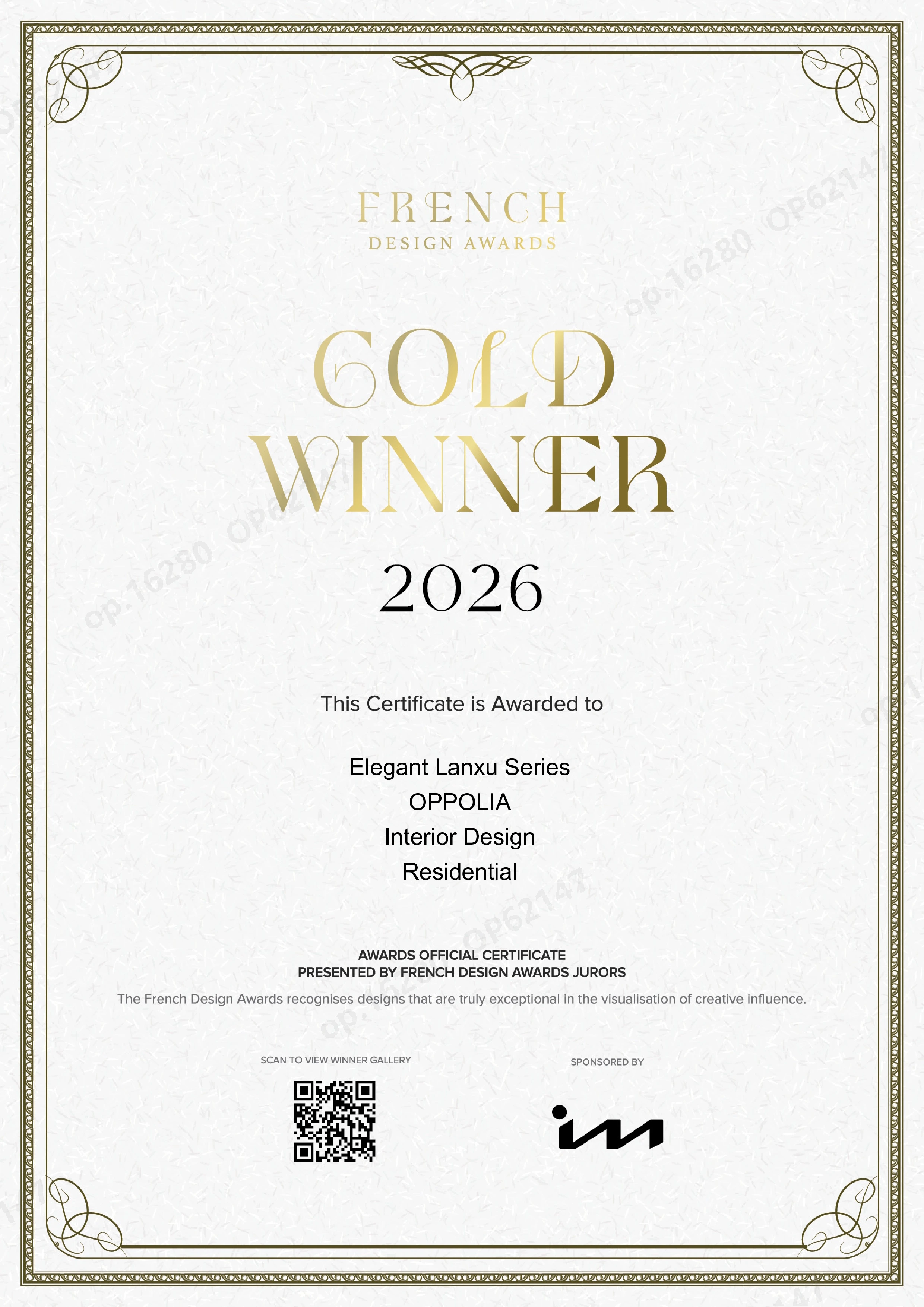 French-Design-Awards-E-Certificate